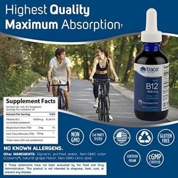 Liquid Ionic B12 - 1000 mcg Energy Support Supplement