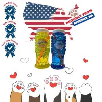 Bacon and Peanut Butter Scented Bubbles for Dogs - One 8oz Bottle of Each! 100% Non Toxic, Tear Free and Safe for Dogs and Kids