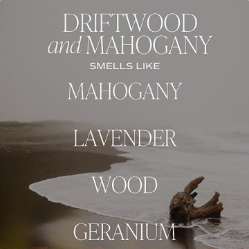Driftwood and Mahogany Candle - 9oz Eco-Friendly Scented Candle