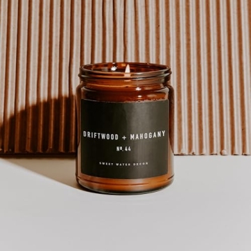 Driftwood and Mahogany Candle - 9oz Eco-Friendly Scented Candle