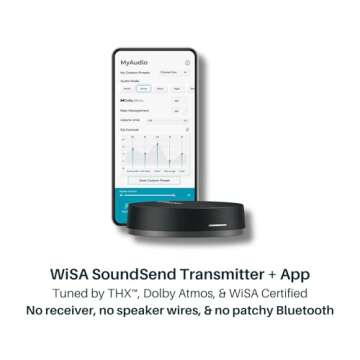 Platin Milan 5.1 Surround Sound Wireless Speaker System for Smart TVs with WiSA Technology