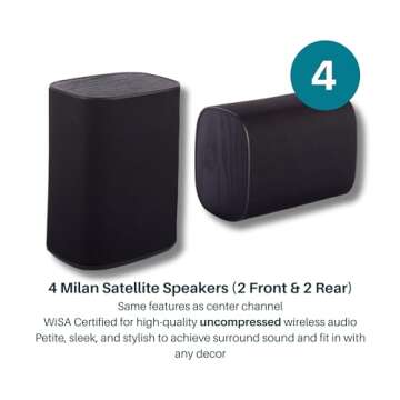 Platin Milan 5.1 Wireless Surround Sound System