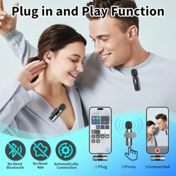 Epinovo Wireless Lavalier Microphone - 2 Pack