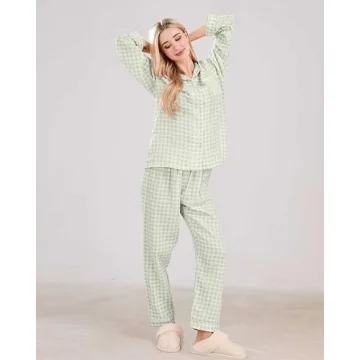 codcm Women's Soft Cotton Pajama Sets for Comfort