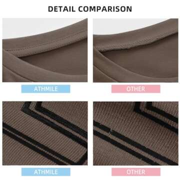 ATHMILE Oversized T-Shirts for Women Loose Fit Short Sleeve Casual Summer Tee