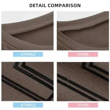 ATHMILE Oversized T-Shirts for Women Loose Fit Short Sleeve Casual Summer Tee