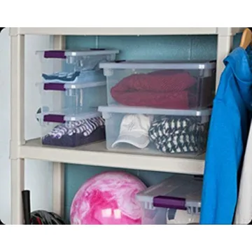 Sterilite 6 Quart Clearview Storage Container with Handles