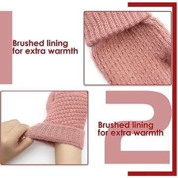 Stylish 3 Pack Winter Gloves for Women Touchscreen Fashion