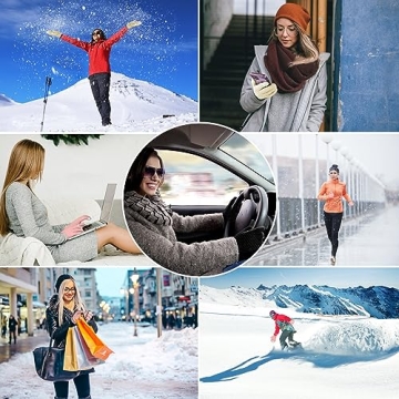 Stylish 3 Pack Winter Gloves for Women Touchscreen Fashion