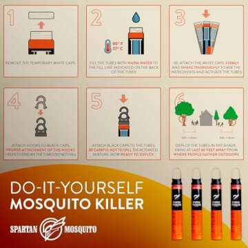 Spartan Mosquito Pro Tech - 1 Acre Pack 4 Tubes (2 Boxes) 100% American Made