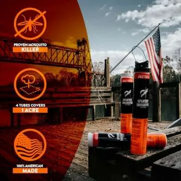 Spartan Mosquito Pro Tech - 1 Acre Pack 4 Tubes (2 Boxes) 100% American Made