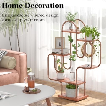 Stylish Tikea Cactus Plant Stand Indoor for Small Plants