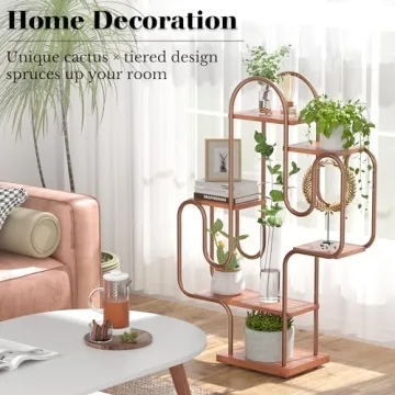 Stylish Tikea Cactus Plant Stand Indoor for Small Plants