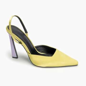 Kluolandi Women's Slingback Pumps Closed Toe Stiletto High Heels Dress Wedding Party Satin Pumps Shoes Green Size 10