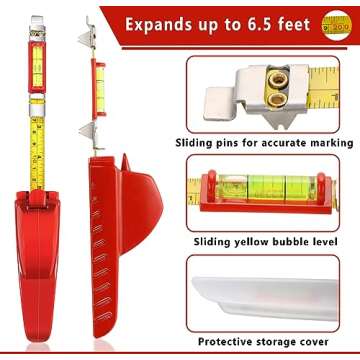 Hanging Level Kit for Pictures, Mirrors & More