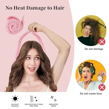 Stylish Heatless Hair Curlers Comfortable for All Ages