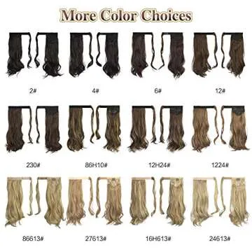 SOFEIYAN Curly Ponytail Extension 15 Inch Natural Waves