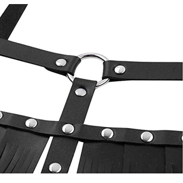 Stylish Women's Adjustable Leather Body Chain Harness Belt