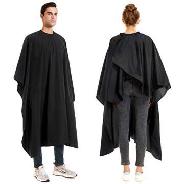 izzycka Waterproof Barber Cape with Adjustable Closure Suitable for All