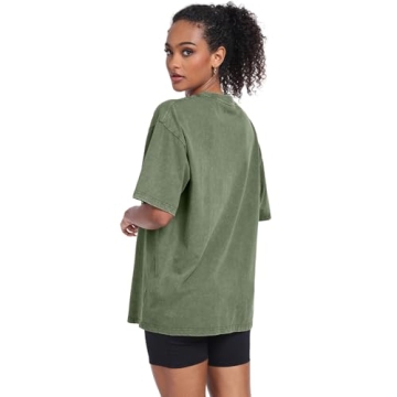 Comfortable Womens Washed Vintage Oversized T-Shirt