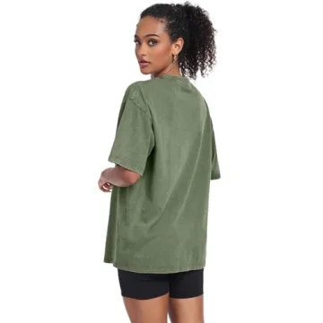 Comfortable Womens Washed Vintage Oversized T-Shirt