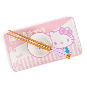 Sanrio Hello Kitty Ceramic Sushi Set Perfect for All Ages