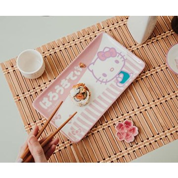Sanrio Hello Kitty Ceramic Sushi Set Perfect for All Ages