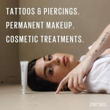 Zensa Numbing Cream - Extra Strength 5% Lidocaine for Painless Tattoo, Microneedling, Piercing, Micr...