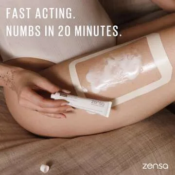 Zensa Numbing Cream - Extra Strength 5% Lidocaine for Painless Tattoo, Microneedling, Piercing, Microblading, Laser & Waxing Procedures - Best Medical Grade Topical Anesthetic for Maximum Pain Relief