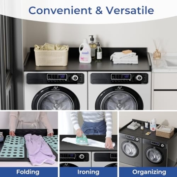 Stylish LG Washer Dryer Countertop for Laundry Organization