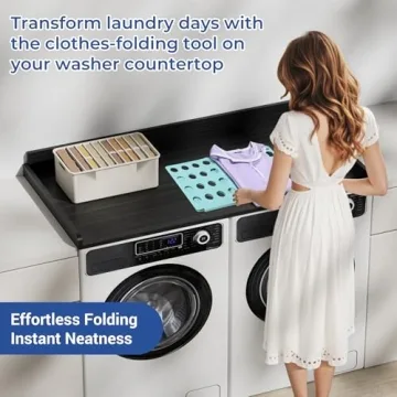 Stylish LG Washer Dryer Countertop for Laundry Organization