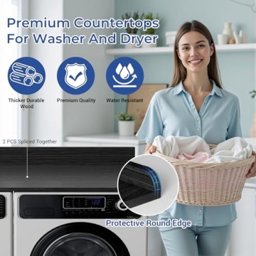 Stylish LG Washer Dryer Countertop for Laundry Organization