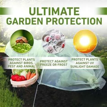 Tierra Garden Haxnicks Giant Easy Micromesh Tunnel, Protect Your Garden & Extend Gardening Season (Giant)