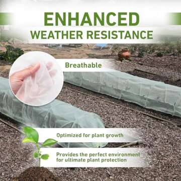 Tierra Garden Haxnicks Giant Easy Micromesh Tunnel, Protect Your Garden & Extend Gardening Season (Giant)