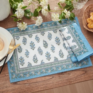 Vibrant Coastal Placemats for Indoor and Outdoor Use