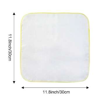 Gvhntk 15 Pcs Baby Washcloths 2 Layer Gauz Soft Baby Bib Wash Face Msulin Washcloths Cotton Burp Clo...