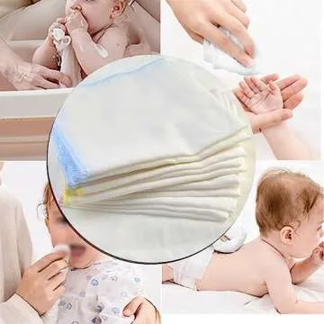 Gvhntk 15 Pcs Baby Washcloths 2 Layer Gauz Soft Baby Bib Wash Face Msulin Washcloths Cotton Burp Cloth Gauze Handkerchief Gentle for Newborns Infants Toddlers（Yellow red Blue） (11.8 x 11.8 inch)