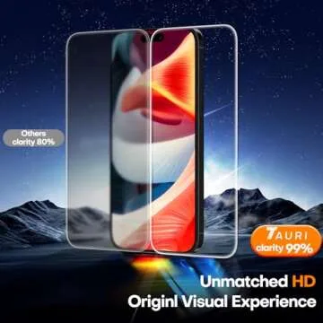 TAURI 4 in 1 iPhone 15 Screen Protector with Easy Installation