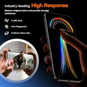 TAURI 4 in 1 iPhone 15 Screen Protector with Easy Installation