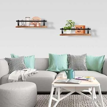 Stylish PHUNAYA Floating Shelves for Home Storage