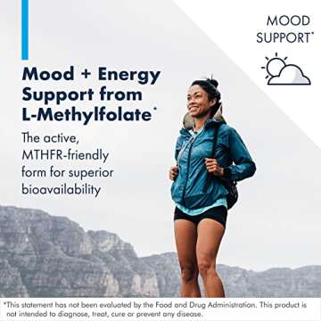 Metabolic Maintenance L-Methylfolate 5mg - Gluten-Free & Dairy-Free Folate Supplement - Brain Supple...