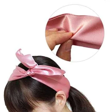 HYFEEL Wire Headbands for Women Bow Hair Scarf Cute Twist Hairbands Adjustable Head Wraps Fashion Be...