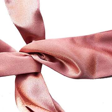 HYFEEL Wire Headbands for Women Bow Hair Scarf Cute Twist Hairbands Adjustable Head Wraps Fashion Beach Hair Accessories for Girls Lady Multi-use Turban (Pink)