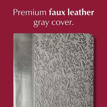 The Passion Translation New Testament, Gray (2nd Edition, Faux Leather) – In-Depth Bible with Psalms, Proverbs, and Song of Songs, Makes a Great Gift for Confirmation, Holidays, and More
