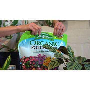 Espoma Organic Potting Soil Mix - All Natural Potting Mix For All Indoor & Outdoor Containers Including Herbs & Vegetables. For Organic Gardening, 8qt. bag. Pack of1