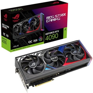 ASUS ROG Strix GeForce RTX® 4090 OC Edition Gaming Graphics Card (PCIe 4.0, 24GB GDDR6X, HDMI 2.1a,...
