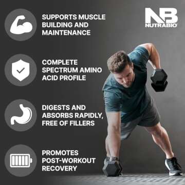 NutraBio Classic Whey Protein Powder- 25G of Protein Per Scoop - No Fillers, Artificial Colors, Pres...