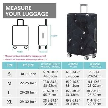 Travelkin Luggage Cover Washable Suitcase Cover Suitcase Protector Anti-scratch Suitcase cover Fits 18-32 Inch Luggage(XL for 29-32 Inch Luggage)