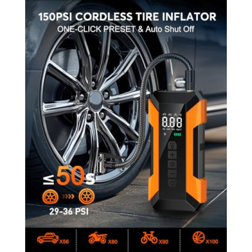 Portable MEUCI Jump Starter & Air Compressor