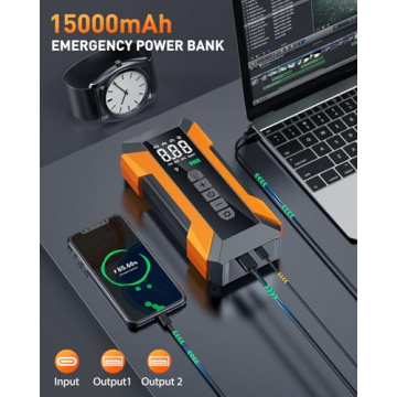 Portable MEUCI Jump Starter & Air Compressor